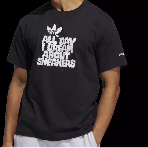 Adidas All Day I Dream About Sneakers Tee H16236 M Men’s NEW Sneakerhead - Picture 2 of 6